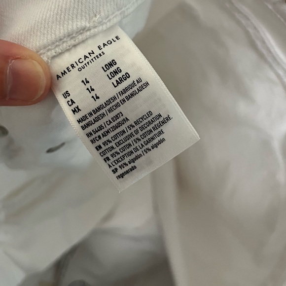 NWT American Eagle Outfitters 90’s Straight White Jean - Picture 9 of 15